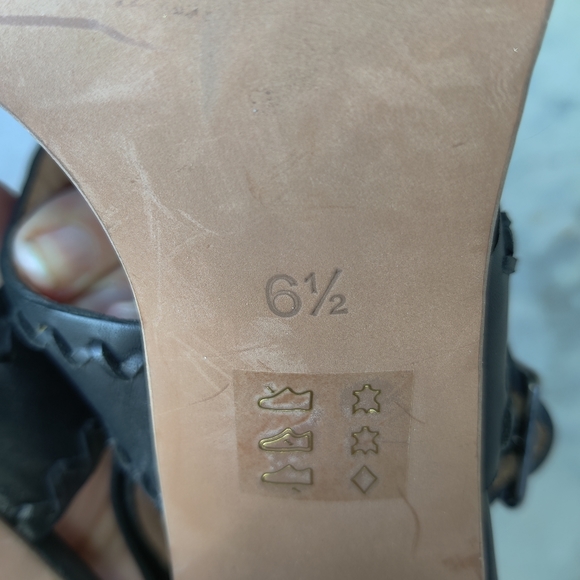 Madewell Angie Heeled Sandal Black Leather - Picture 7 of 8